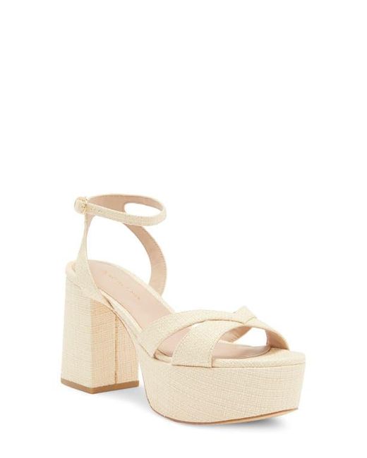 Stuart Weitzman Natural Miami Platform Sandal