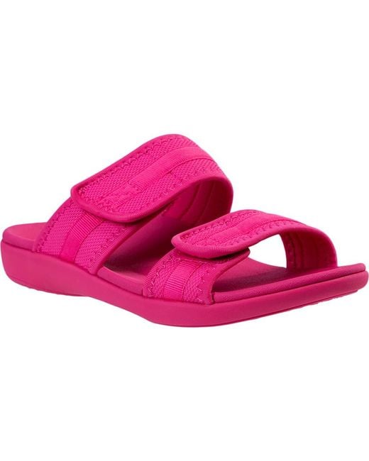 Revitalign Pink Elevate Double Strap Slide Sandal