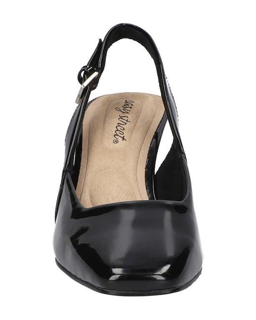 Easy Street Black Ritsa Slingback Pump