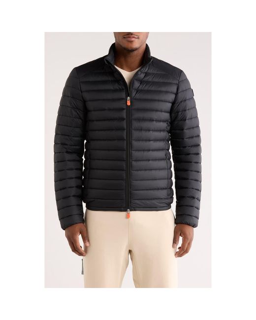 Save The Duck Black Francesco Packable Jacket for men
