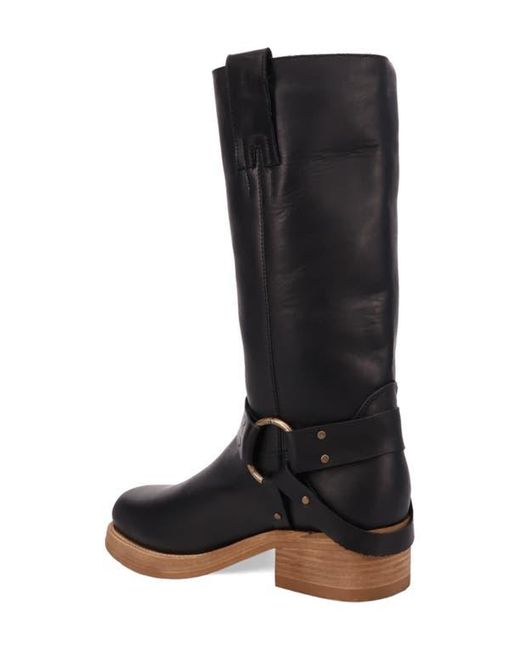 Dingo Black Rip Harness Boot for men