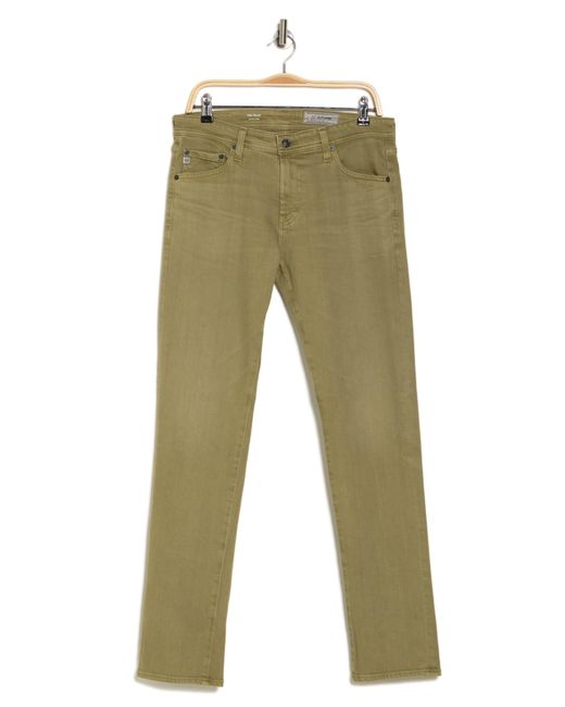 AG Jeans Green Tellis Modern Slim Twill Pants for men
