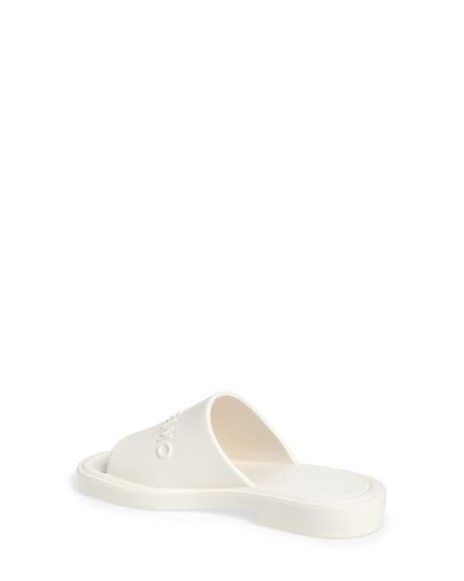Ferragamo White Jelly Slide Sanal
