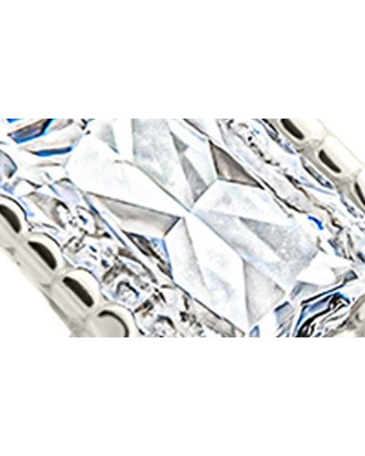 Sterling Forever White Maevyn Cubic Zirconia Huggie Hoop Earrings