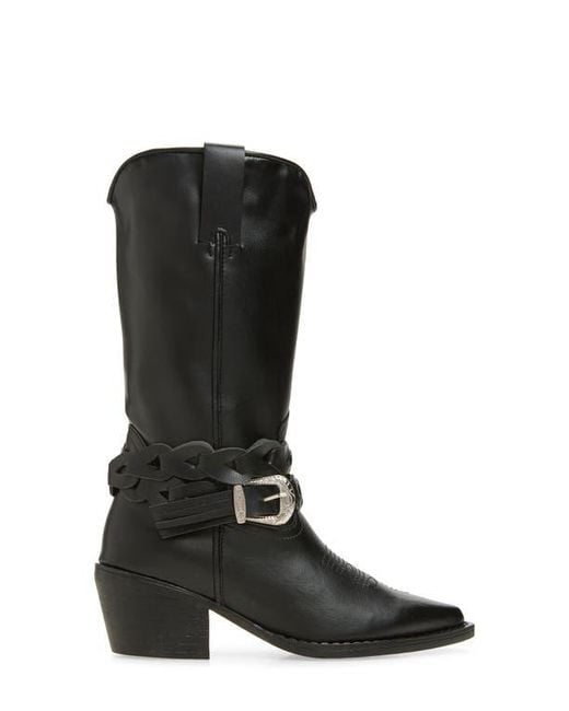 Steve Madden Black Ames Western Boot
