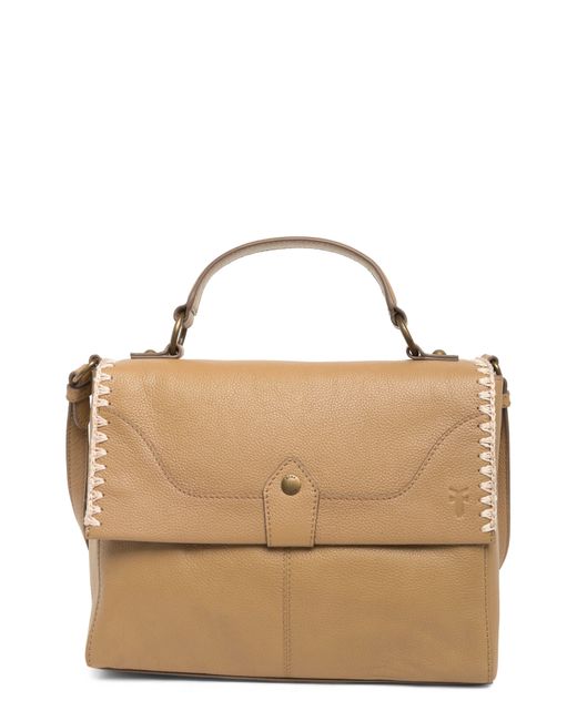 Frye Brown Mae Leather Satchel Bag