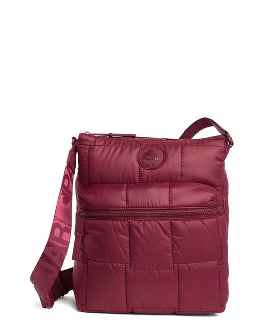 Pajar Red Quilted Crossbody Bag
