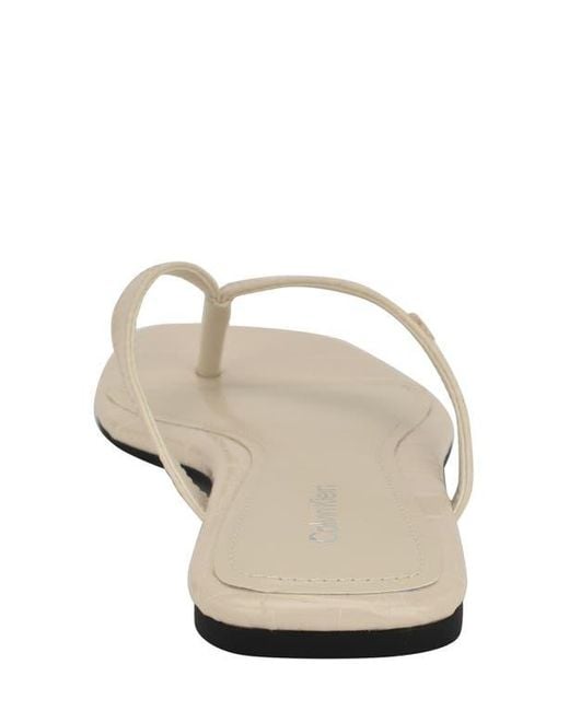 Calvin Klein White Stelea Flip Flop