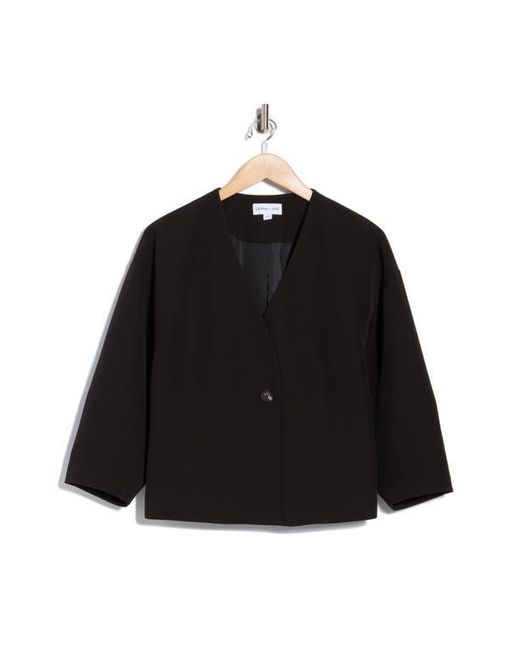 Gemma  Jane Black Barrel Sleeve One-Button Jacket