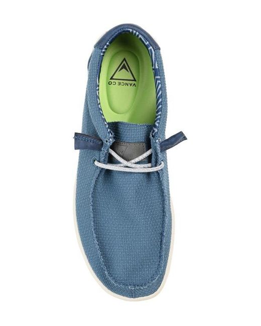 Vance Co. Blue Moore Casual Boat Shoe for men