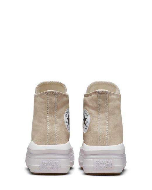 Converse White Chuck Taylor All Star Move High Top Platform Sneaker