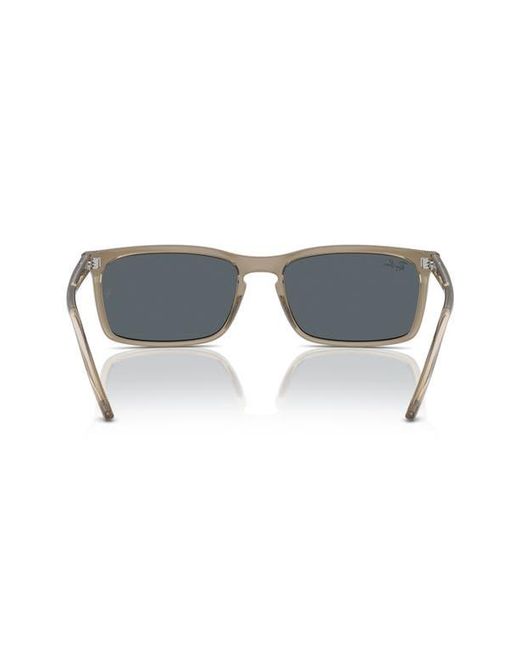 Ray-Ban Blue 59Mm Rectangular Sunglasses for men