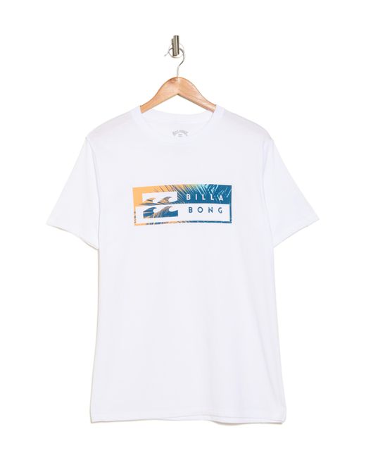 Billabong White Synched Cotton Graphic T-shirt for men