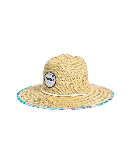 Hurley Metallic Lahaina Straw Sun Hat