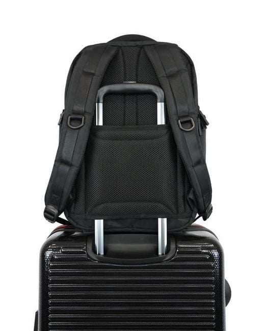 Original Penguin Black Zip Nylon Backpack for men