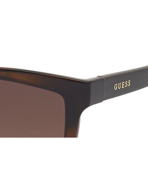 Guess Brown Square Sunglasses for men
