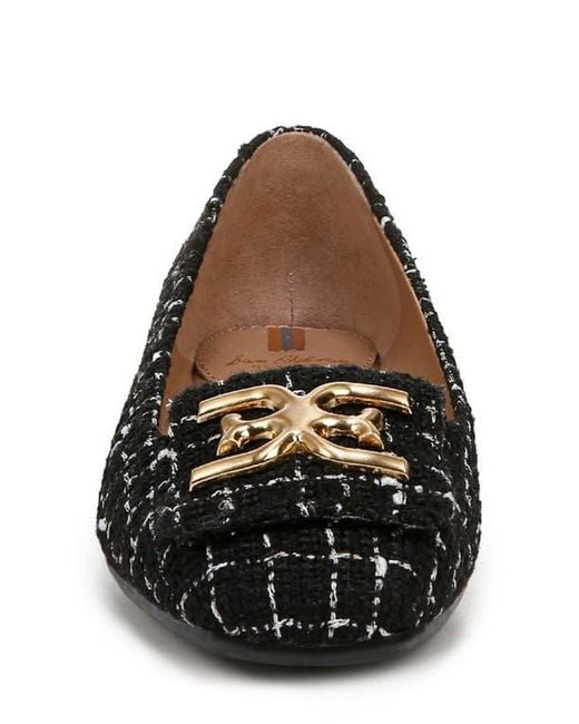 Sam Edelman Black Emina Square Toe Flat