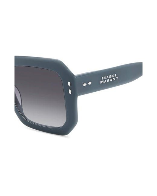 Isabel Marant Gray 53Mm Gradient Rectangular Sunglasses
