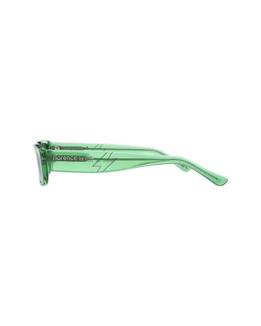 Florence By Mills Green 53Mm Rectangular Sunglasses