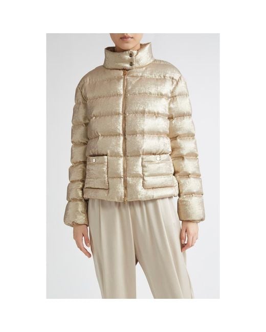 Herno Natural Metallic Down Puffer Jacket