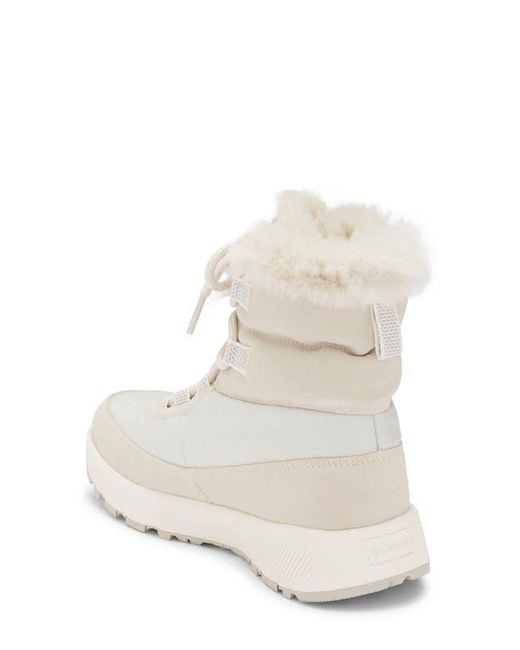 Columbia White Slopeside Peak Faux Fur Trim Luxe V2 Waterproof Boot
