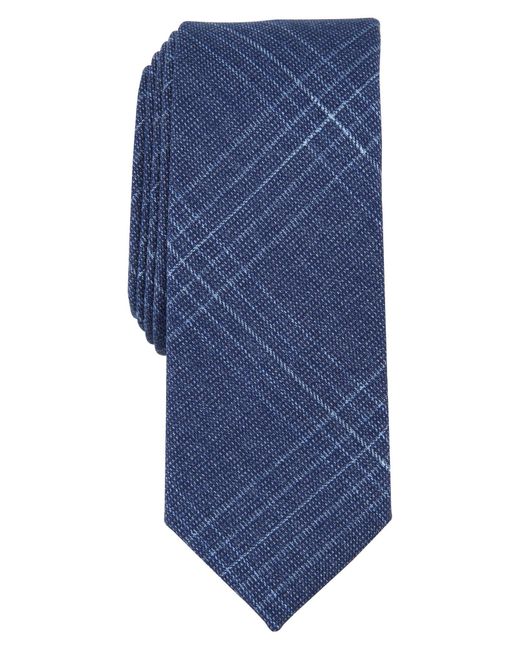 Original Penguin Blue Micelli Plaid Tie for men