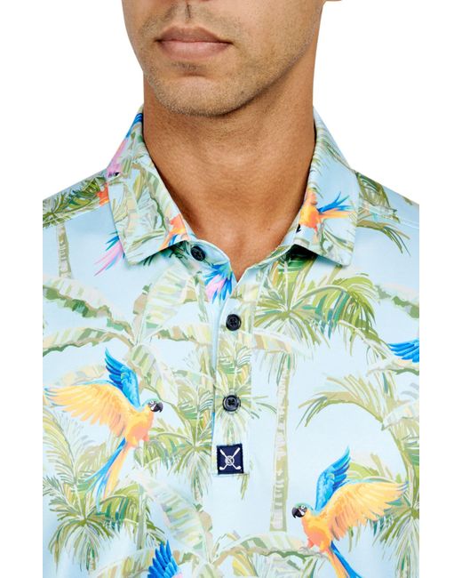 Con.struct Blue Parrot Golf Polo Shirt for men