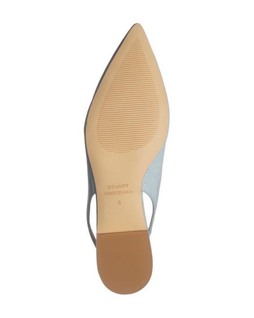 Stuart Weitzman White Faux Pearl Slingback Pump