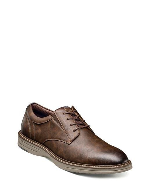 Nunn Bush Brown Gates Plain Toe Derby for men