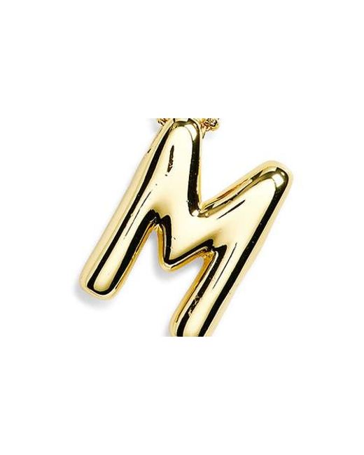 Leith Metallic 3D Initial Pendant Necklace