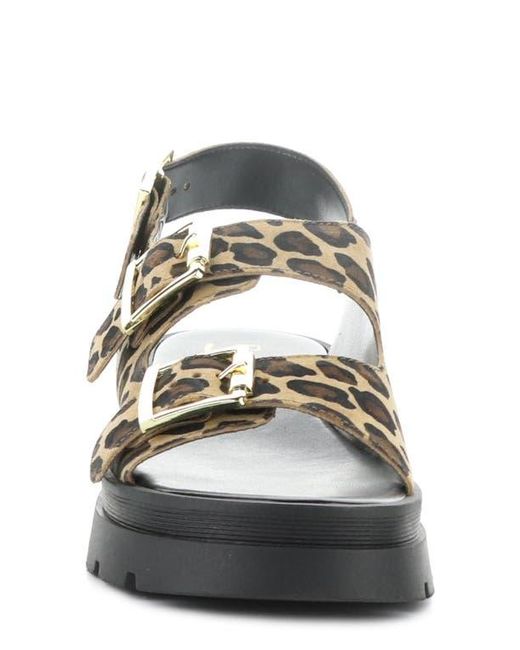 Bos. & Co. Black Cipher Slingback Platform Sandal