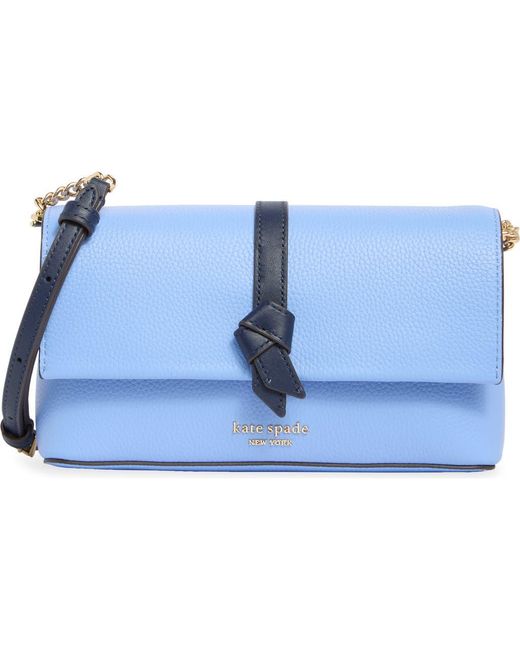 Kate Spade Blue Knott Colorblocked Crossbody Bag