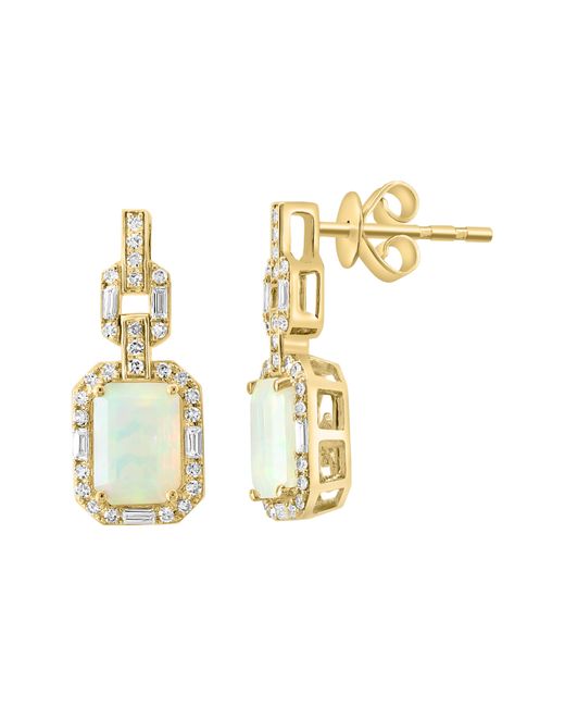 Effy Metallic Opal & Diamond Drop Earrings