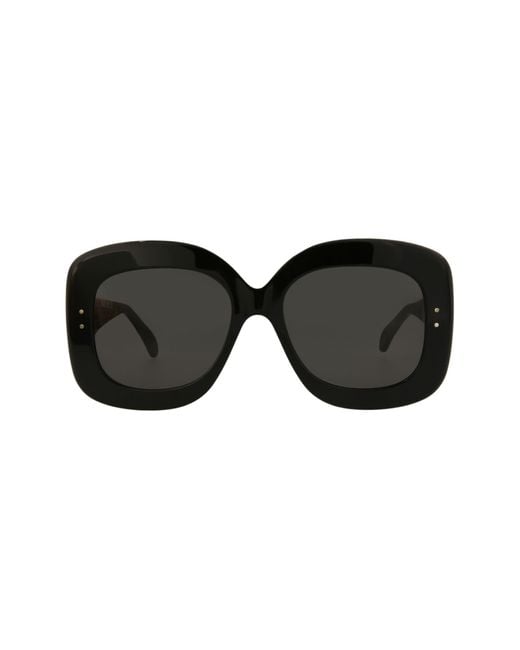 Alaïa Black 54mm Square Sunglasses