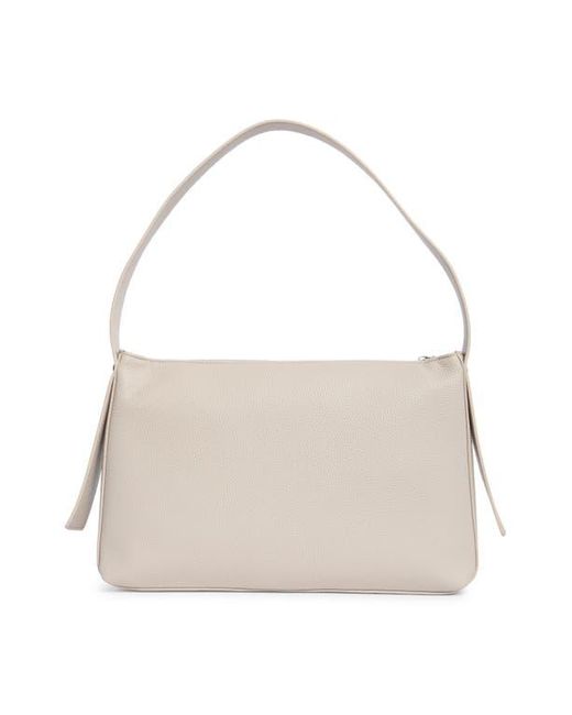 Tahari Black Pebble Faux Leather Shoulder Bag