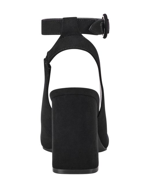 Unisa Ankle Strap Block Heel Pump in Black Lyst