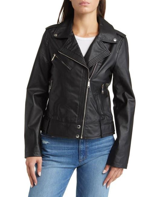 Sam Edelman Black Leather Moto Jacket