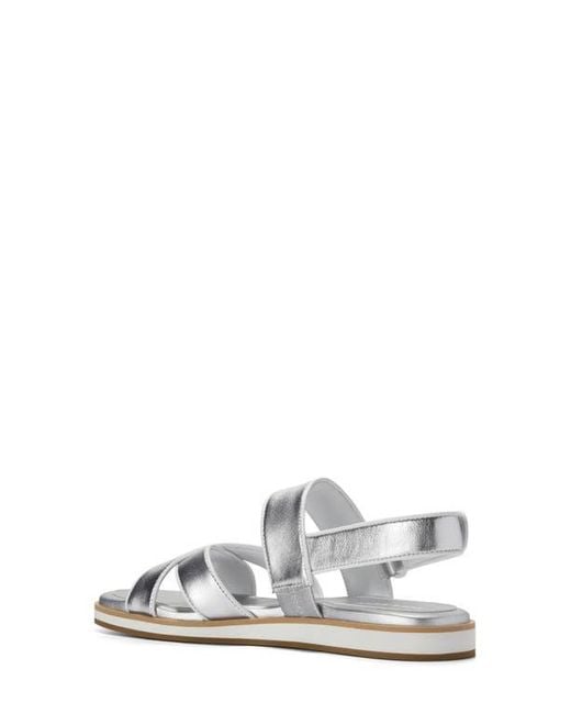 Cole Haan White Mirabelle Crisscross Sandal
