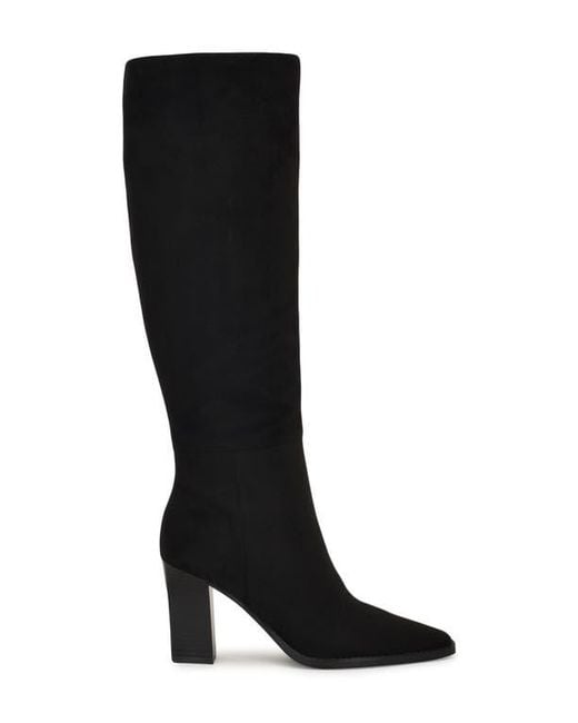 Nine West Black Zeran Knee High Boot