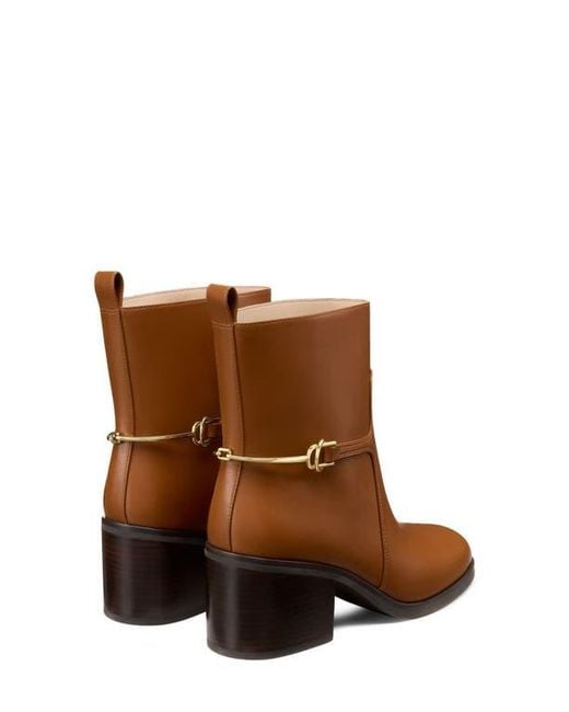 Stuart Weitzman Brown Cecily Leather Bootie