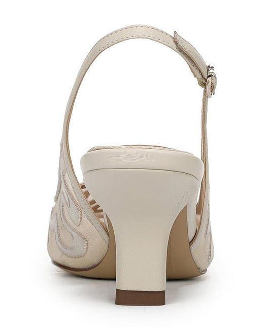 Sam Edelman White Bianka Slingback Pump