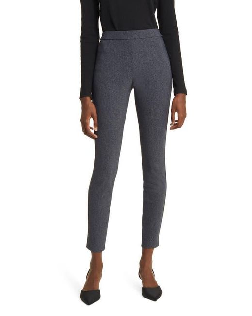 Theory Blue Adbelle High Waist Slim Fit Crop Pants