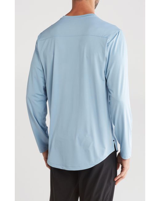 Kenneth Cole Blue Long Sleeve Active T-shirt for men