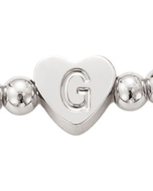 Adornia White Beaded Initial Charm Bracelet Set