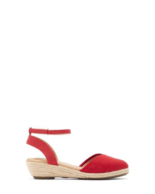 Me Too Red Niya Espadrille Wedge Sandal