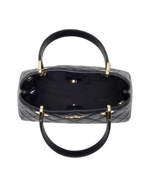 Kate Spade Black Carey Quilted Leather Satchel