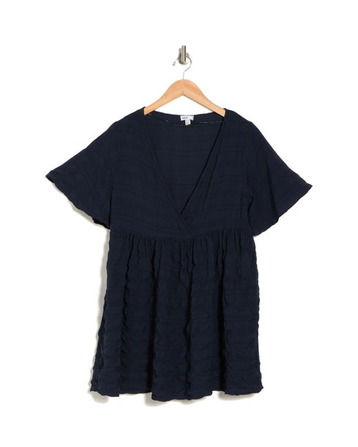 Nordstrom Blue Textured Tunic Cover-up Dress