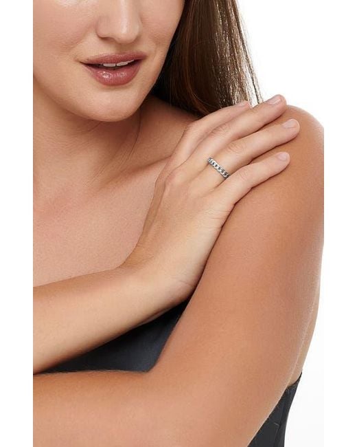 DEVATA Metallic Curb Chain Eternity Ring