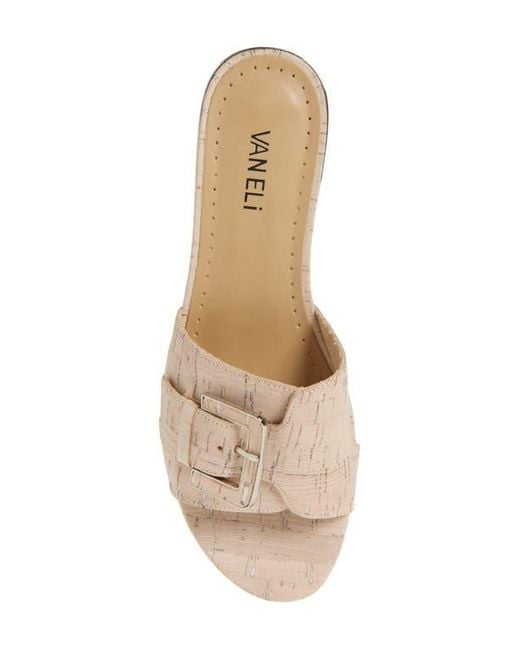 Vaneli White Eddery Slide Sandal