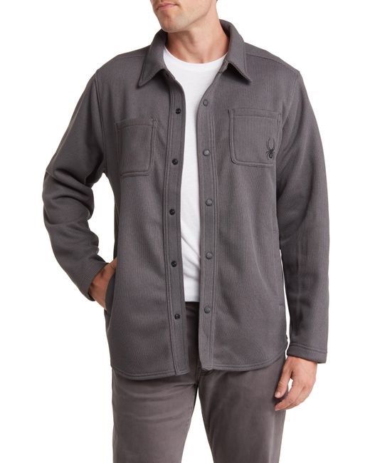 Spyder Gray Avalon Shirt Jacket for men